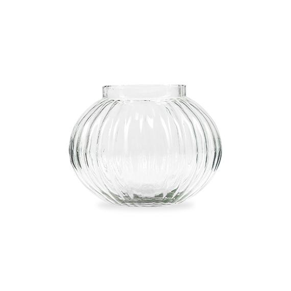 Pumpkin Glass Planter