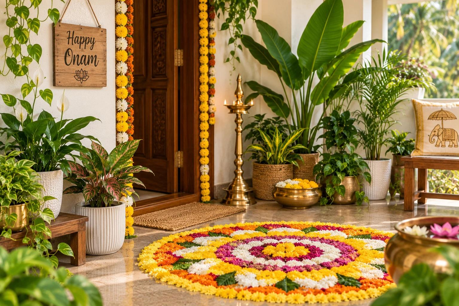 Onam Home Decor With Plants: A Fresh Take on a Timeless Festival