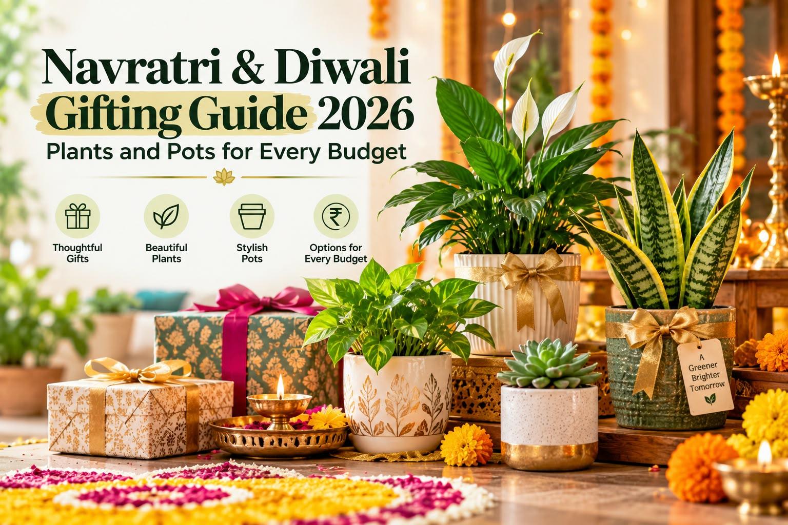 Navratri & Diwali Gifting Guide 2026: Plants and Pots for Every Budget